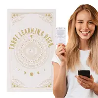 78 Cards Learning Deck Tarot Divination Edition Borad Playing Games Deck Game Meaning Prediction Card Toy Full English Version 2