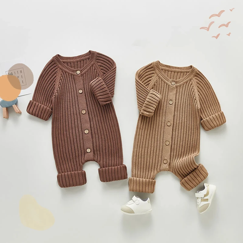 Autumn Baby Knit Romper Sweater Jumpsuit