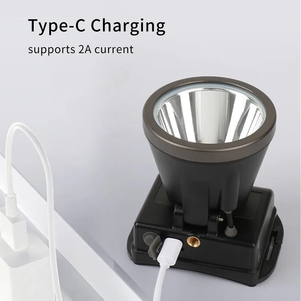 YN-726U 휴대용 Led 전조등 3 조명 모드 야외 캠핑 낚시를위한 충전식 전조등 슈퍼 밝은 손전등