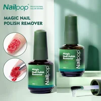 Nailpop Magic Remover Nail Gel Polish Clean Fast Remover Within 3-5 MINS UV Gel Polish Magic Burst Nail Gel Remover Tool 15ml 1