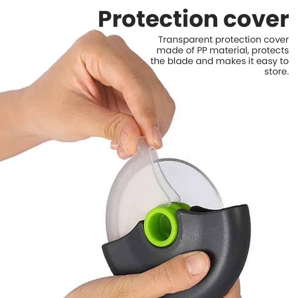Pizza Cutter Knife Stainless Steel Pastry Cutter Detachable Drum Protective Hand Cover pizza cutter pizza knife