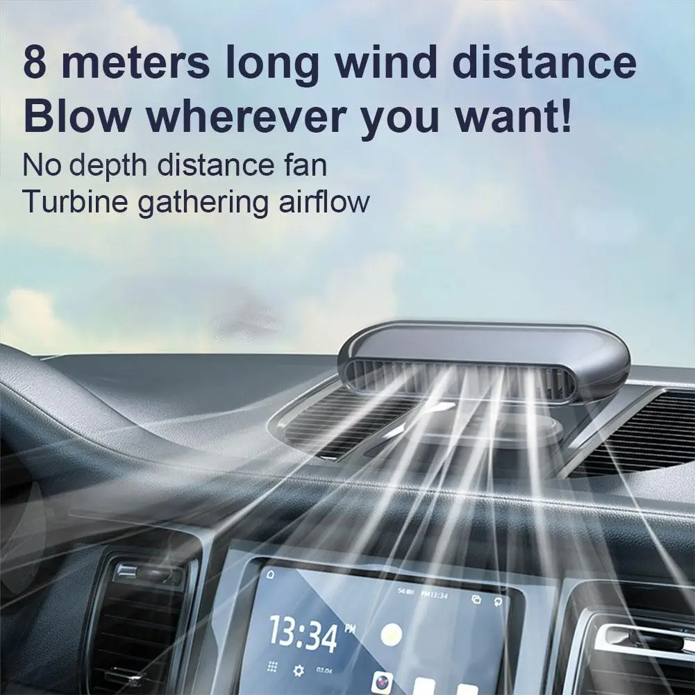 

Электрический автомобильный вентилятор без лопастей, настольный 4-скоростной Регулируемый переключатель передач с низким уровнем шума для автомобиля I8Y8