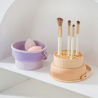 1PCS Silicone Washing Bowl Makeup Brush Cleaning Box Make-up Egg Drying Tool Set Powder Puff Washer Sponge Storage Artifact 3