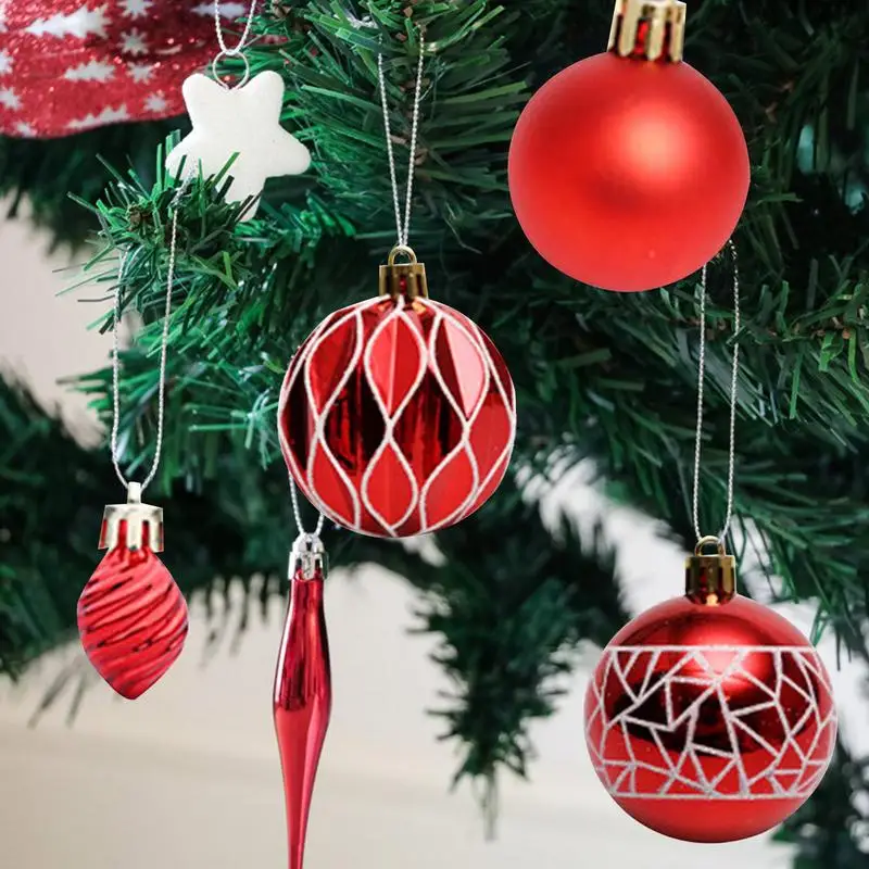 

73 шт., набор украшений в виде рождественских шаров