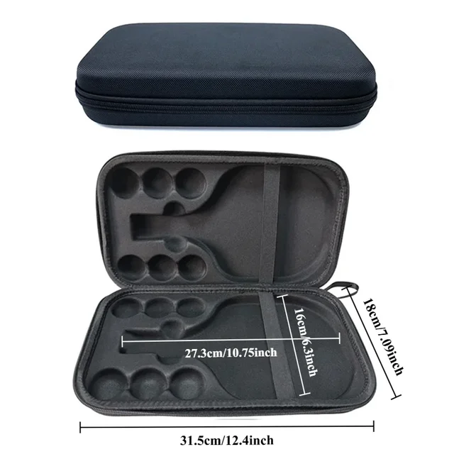 Hard Shell Table Tennis Racket Cover, Shockproof and Wear-resistant EVA Storage Bag, Portable Table Tennis Bag Storage Bag 3