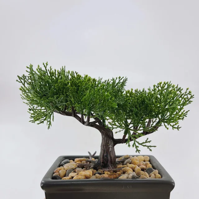 Hxgyzp Mesterséges Bonsai Fa Ajándék Cserepes Kerti Szálloda Irodai Asztali Díszek Műanyag Dekoráció Hamis Növények - Image 5