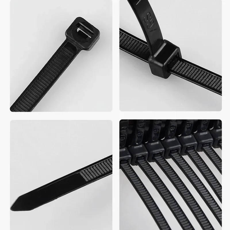 Self locking Plastic Nylon Cable Ties 5X300 3X200 Fastening Ring Zip Wraps Strap 100 PCS cable ties