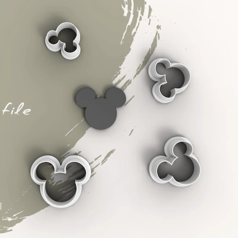 Polymer Clay Cutter Mickey Mouse polymer clay cutter Mickey hair clip Mouse biscuit cutter sugar cookie Earring mou