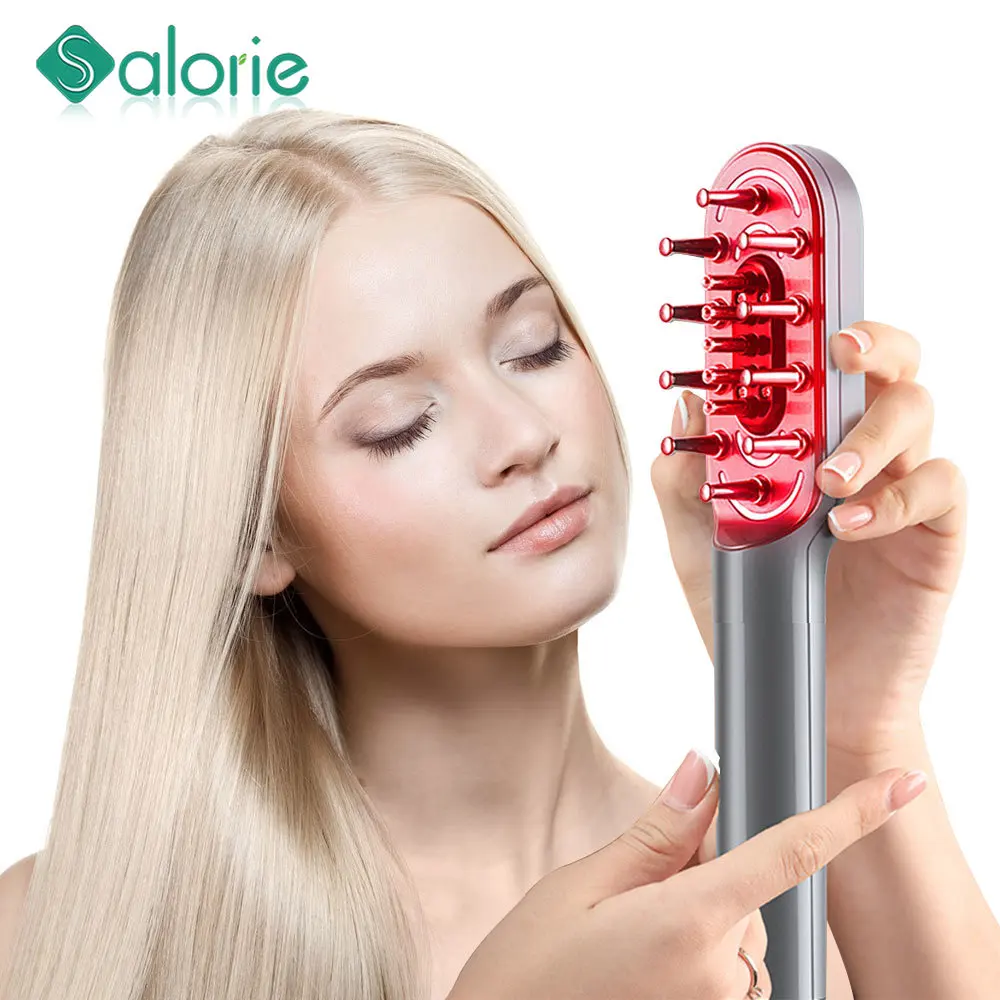 

RF Laser Hair Growth Scalp Massager Head Massager Heated Hot Electric Massage Device Head Scratcher Comb Hair Brush Hairbrush