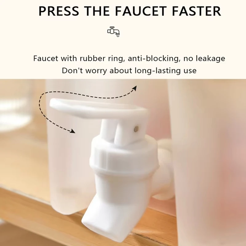 3.5 L Water Drink Dispenser Juice Container Tap Large Capacity Cold Water Pitcher Drink Dispenser cold water pitcher beverage dispenser water storage container