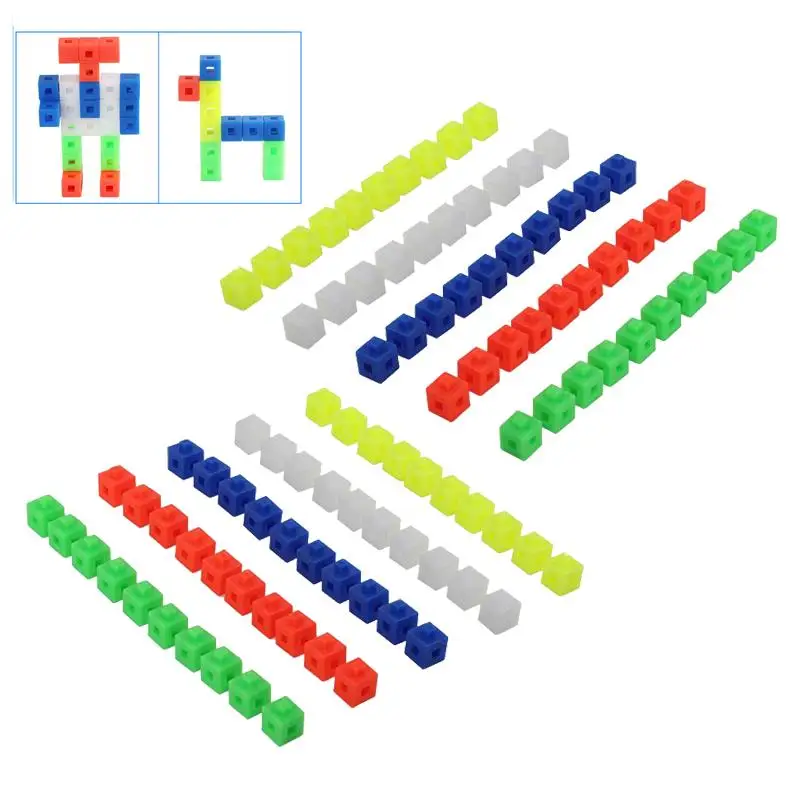 Math Counting Blocks Cubes Math Manipulator 100pcs