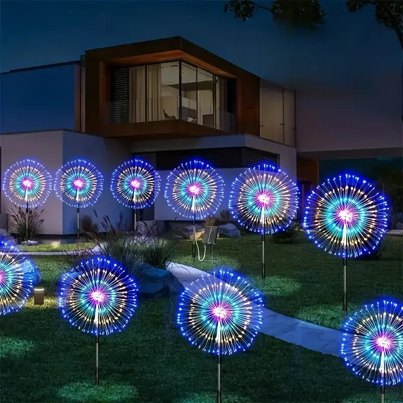 Solar Lights Solar Fireworks Lights Solar LED Lights Garden Lighting Outdoor Solar Fireworks Light 200 LEDs Solar Garden Lights