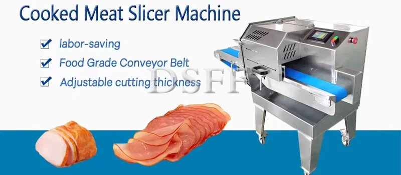 Description Picture 2 of itemCommercial Electric Cooked Meat Slicer, Fully Automatic Ham Slicer, Fresh Meat Cutting Machine