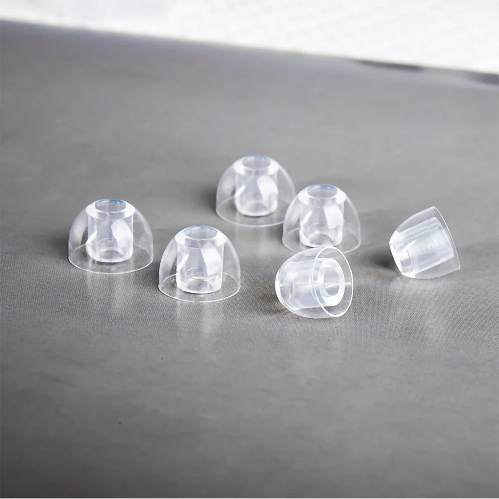 Transparent Liquid Silicone Earbuds Eartips - Noise Isolating, Soft, and Safe Accessory