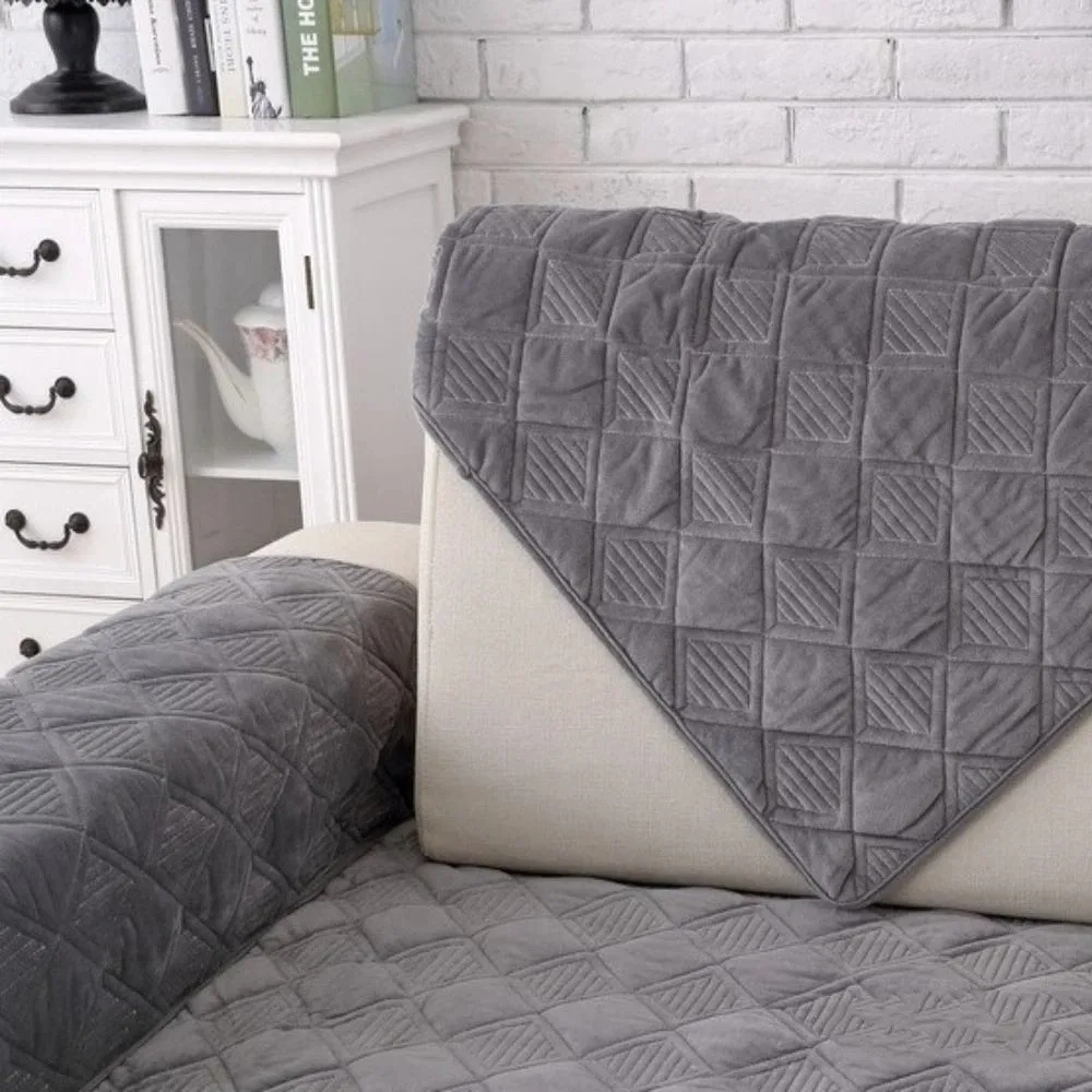Modern Minimalist European Style Sofa Cover Non-Slip Thickened Couch Covers Soft Breathable Seat Cushion Four Seasons
