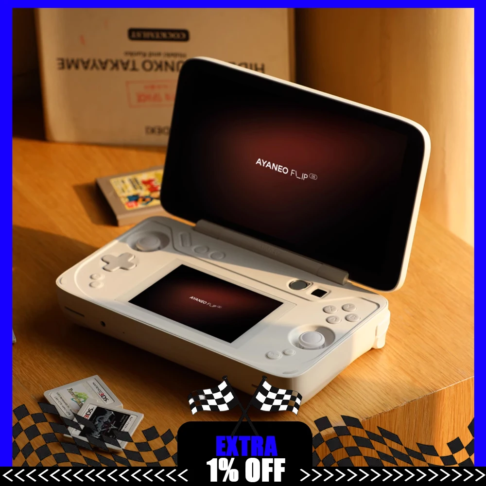 AYANEO FLIP DS/KBAMD Game Console 8840U Dual Screen Display 120HZ