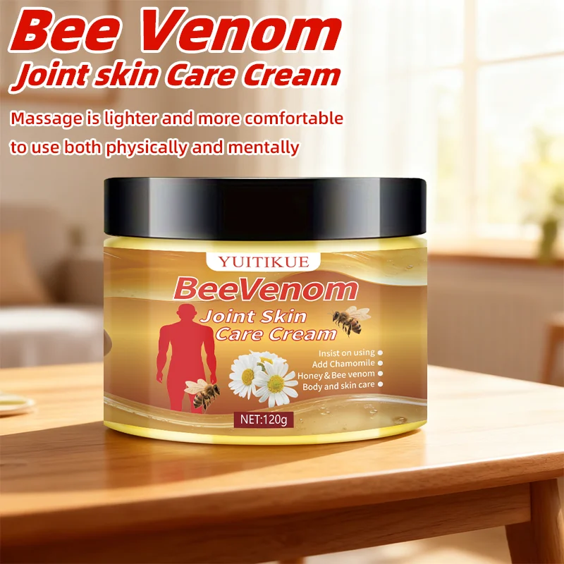 Bee Venom Joint Skin Care Cream Consistently use body and skin care products with added chamomile, honey, and bee venom