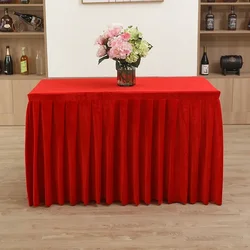 Conference tablecloth sign-in training table cover Events  Flannelette Business  Table skirt wedding room table skirt  gray22