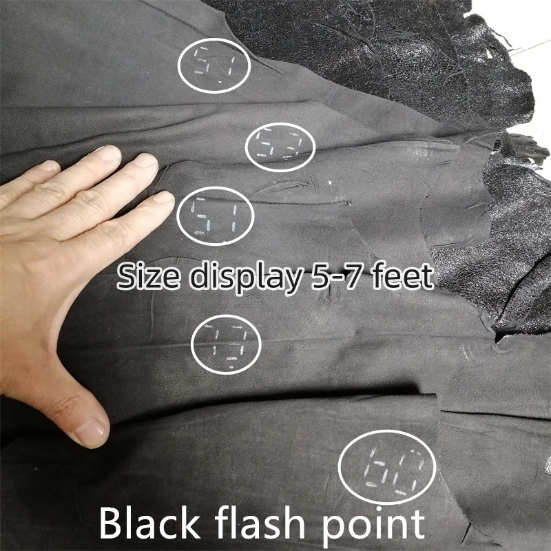 초박형 양가죽, 검은색, 1 층 가죽 원단, 0.3mm 진짜 가죽. 수제 DIY 의류, 다운 재킷 수리