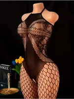 SeeThrough Fishnet Babydolls Erotic Crotchless Temptation Adult Sexy Lingerie Teddy Bodystockings Sex Bondage Bodysuit Pantyhose 5