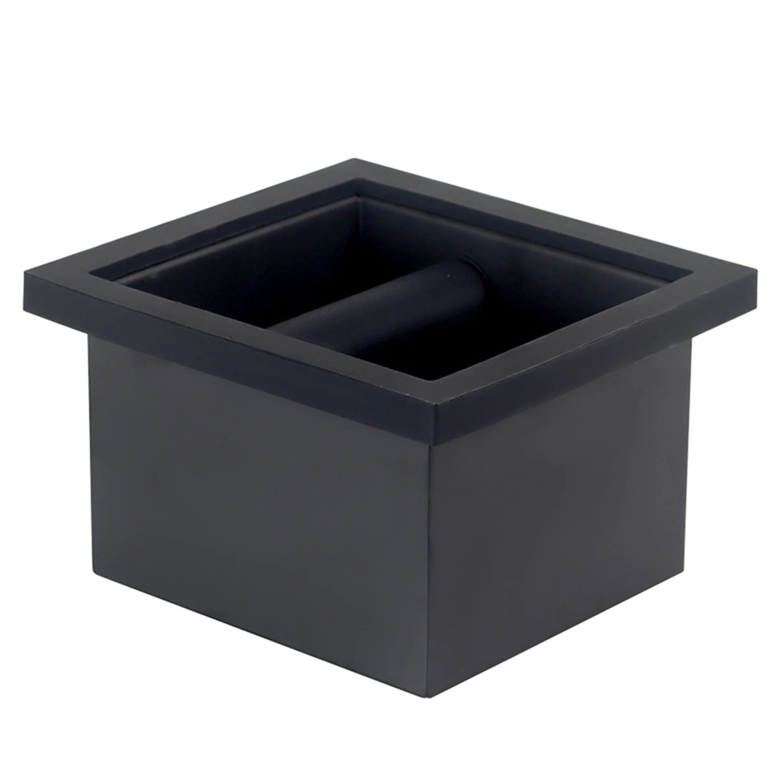 

1pc Coffee Grounds Box Knock Box Bucket Desktop Embedded Bottomless Stainless Steel 11*18*16.7cm Coffeeware Accessories