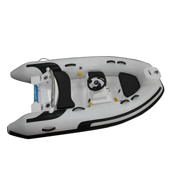 Classical 10ft RIB300 Rowing CE Europe PVC/Hypalon Fiberglass Inflatable Rowing Boat 3Capacity