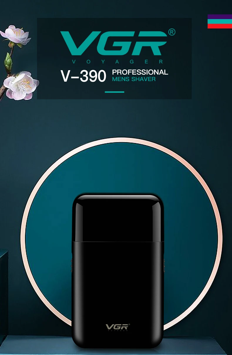 Vgr Rasoir Électrique Professionnel Portable Pour Barbe Et Visage_voghion.com