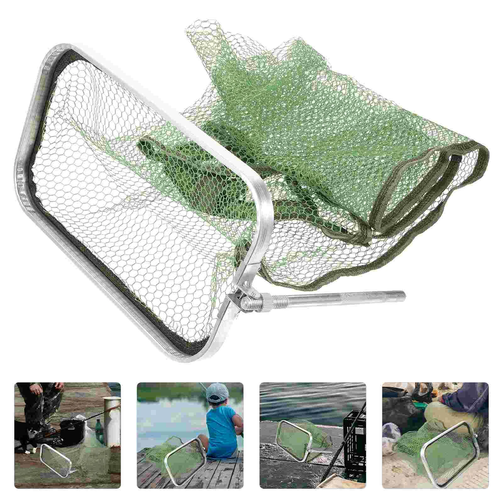 

Outdoor Fishing Mesh Net Portable Fishing Pouch Large Fishing Net for Saltwater