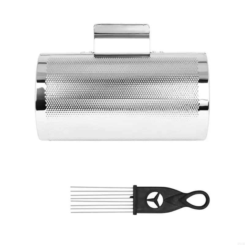 P9FC Metal Guiro Percussion Instrument Training Tool with Scraper, Guiro Shaker Latin Percussion Musical Band Accompaniment