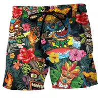 Men's Swimwear Shorts Skull 3D Printed Surfing Board Shorts Kids Beach Shorts Men's Swim Trunks Masculina Briefs Boys Trunks 1