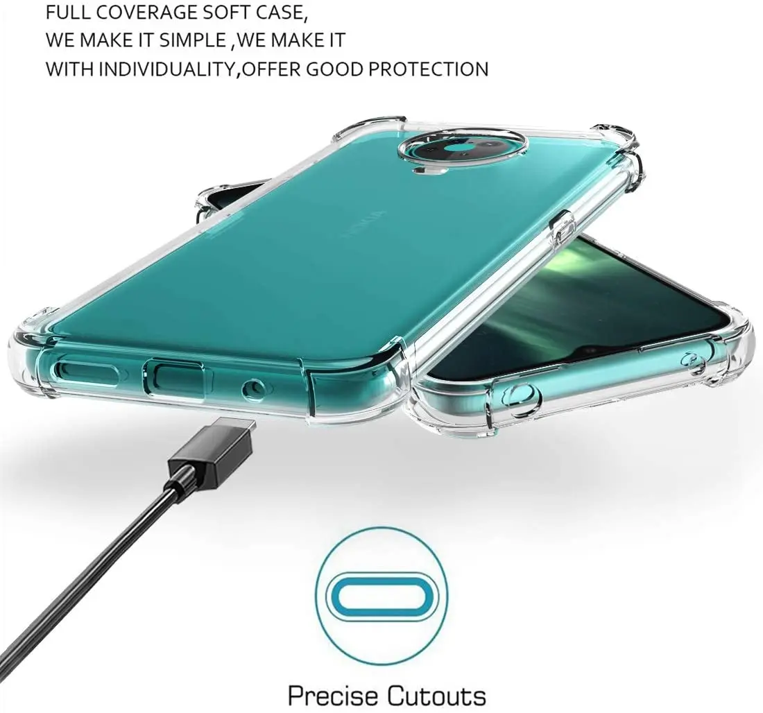 Clear Soft TPU Air Cushion Case with Airbag Back Cover