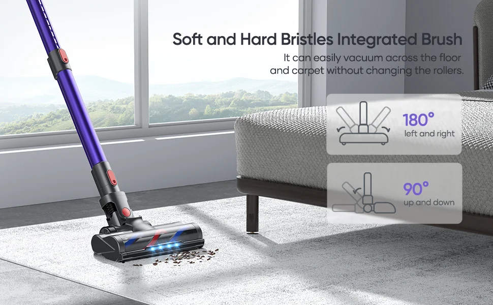 BuTure Cordless Vacuum Cleaner - 450W 33Kpa with Auto Mode Docking Station,  Stick Vacuum Cleaner Handheld Wireless Household - AliExpress