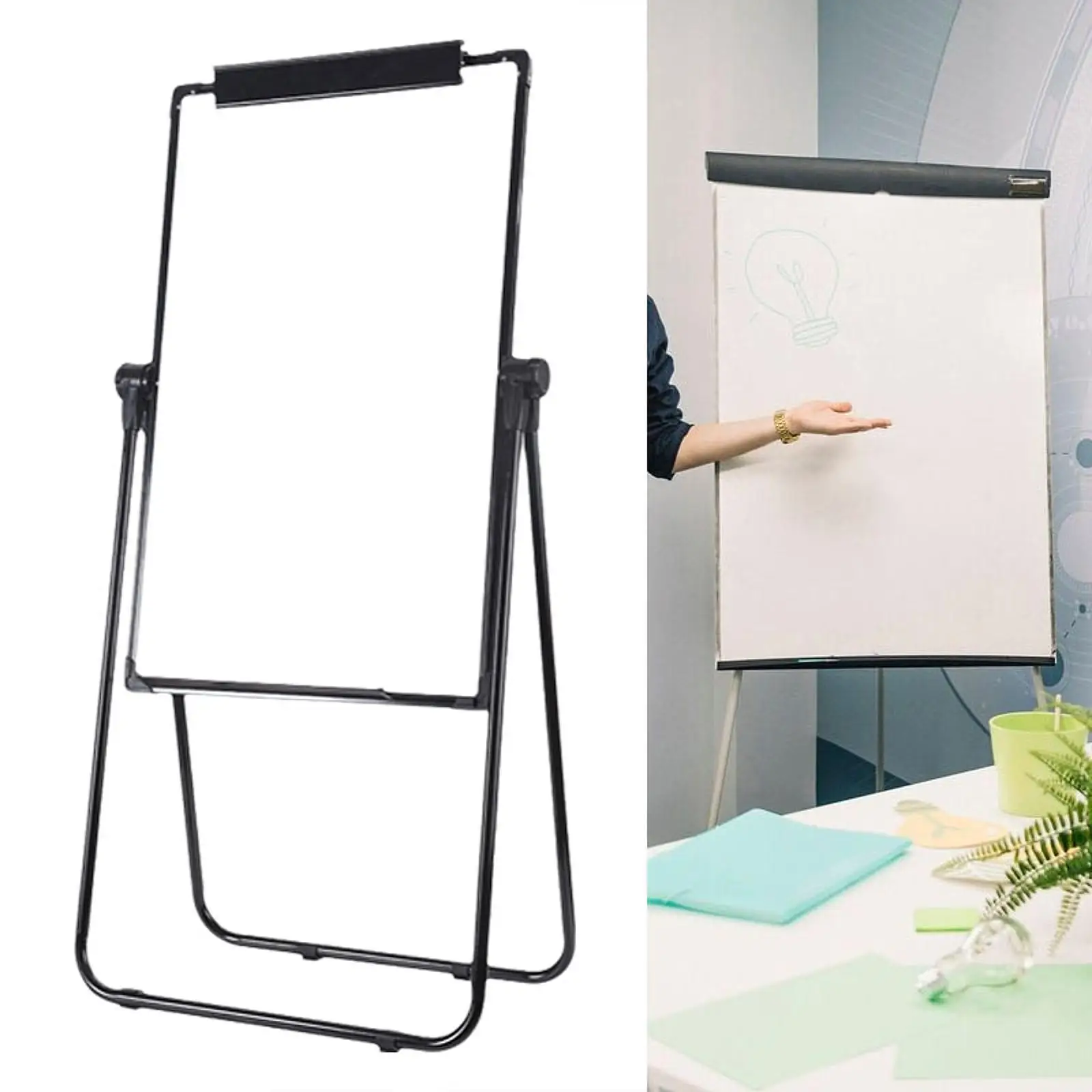 24x35inch Whiteboard with Stand Dry Erase Board 360° Rotation Portable for Adults Children Versatile Adjustable Height