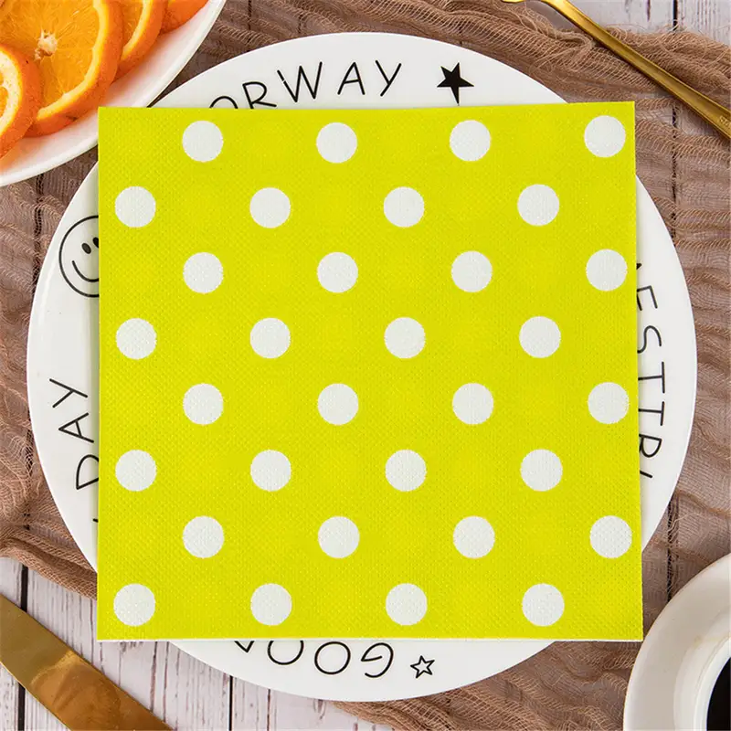 20Pcs/bag Polka Dot Printed Disposable Table Dinner Tissue Napkins Paper Restaurant Holiday Party Decoration - Image 6