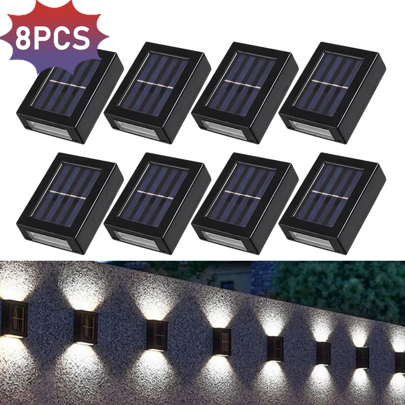 decorative solar lights Solar Wall Lamps LED Outdoor Fence Deck Path Garden Patio Pathway Stairs Lights solar hanging lanterns Solar Lamps