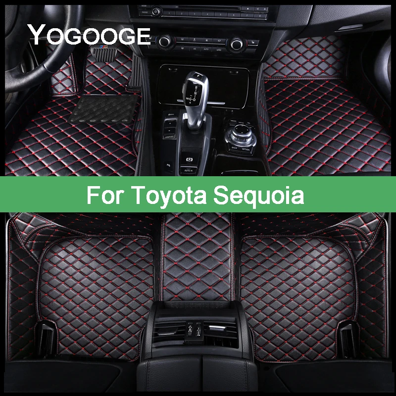 Yogooge Car Floor Mats For Toyota Sequoia K6 Foot Coche Accessories