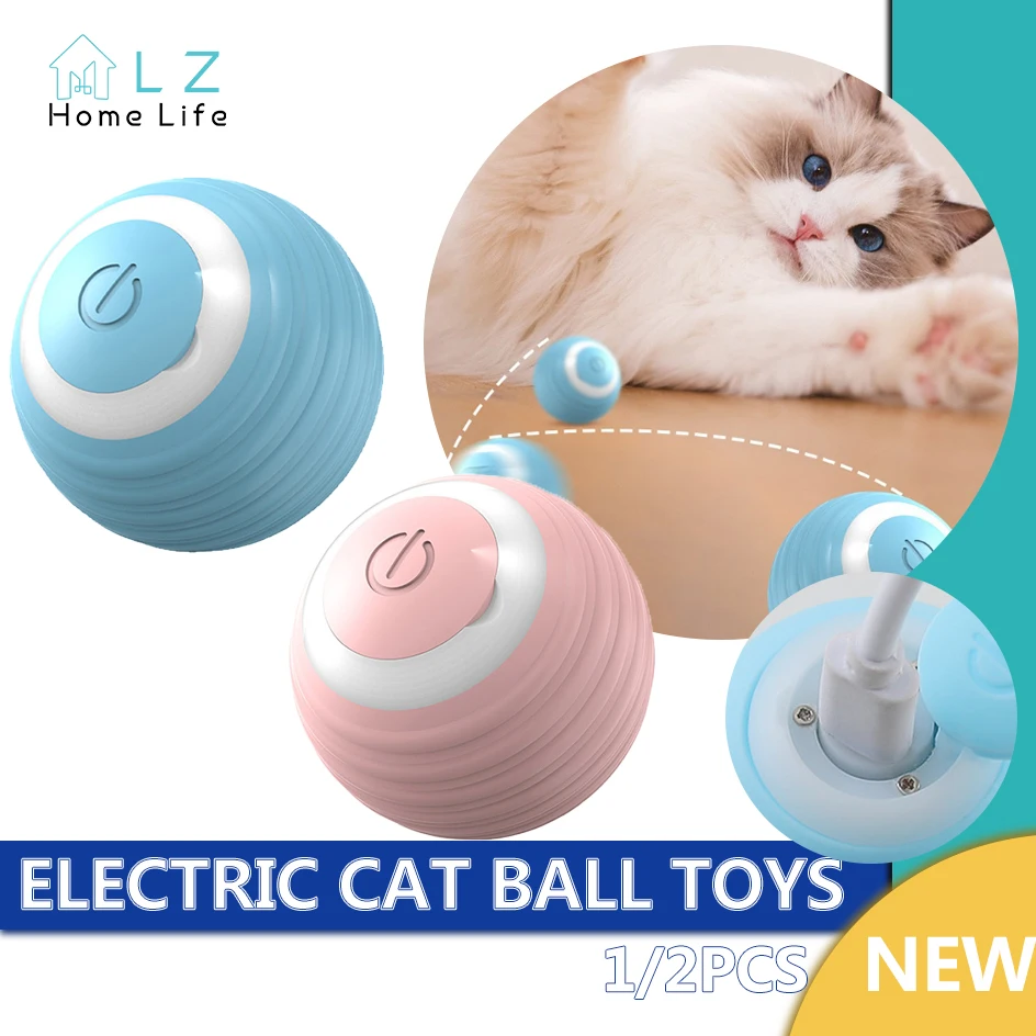 

1/2pcs Smart Electric Ball Toy Gravity Jump Balls Cat Dog Plaything Automatic Teasing Dogs Artifact Intelligent Cat Accessories