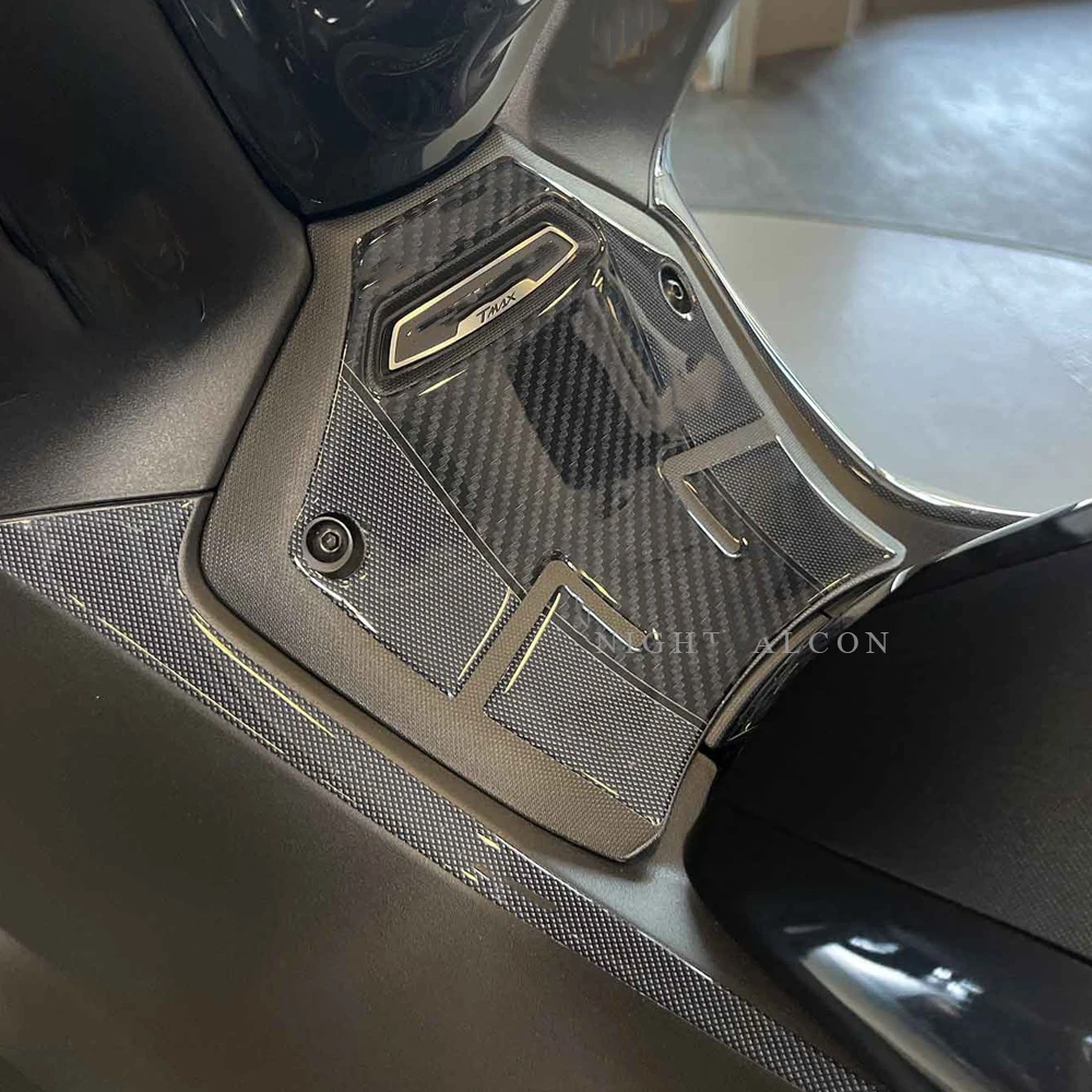 For yamaha tmax 560 2022 Central pedal protection Sticker 3D Tank pad Stickers Oil Gas Protector Cover Decoration