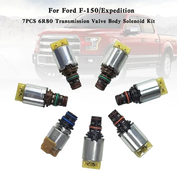 7PCS 6R80 Transmission Valve Body Solenoid Kit for Ford F-150/Expedition