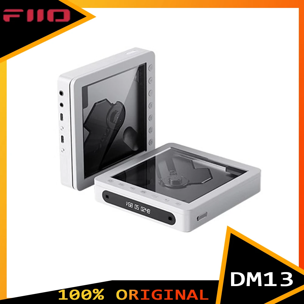 Fiio Dm13 Multifunctional Portable Stereo Cd Player With Long-Lasting Battery, Supports Usb Ripping, Optical/Coaxial/3.5mm/4.4mm