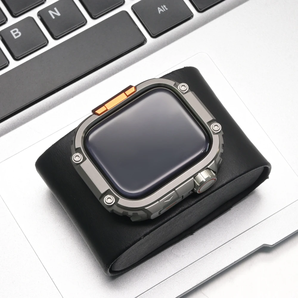 Premium Alloy Bumper Protector Frame for Smartwatch - Metal + PC Protective Cover Accessory