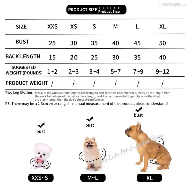 Cute Dog Clothes Winter Vest For Small Dogs Cats Warm Pets Sweater Soft Flannel Puppy Puffer Jacket Dog Accessories Supplies Xxs 6