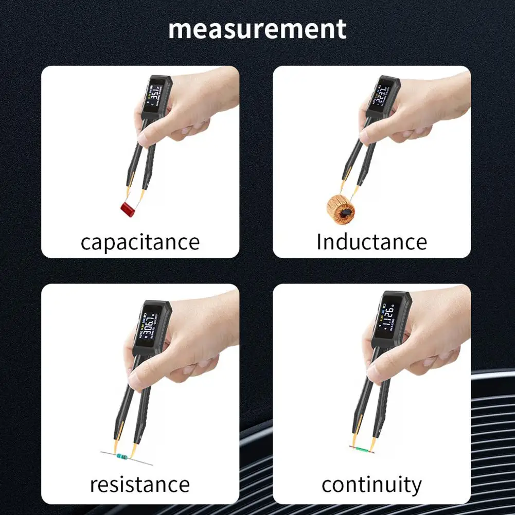 Intelligent Digital LCR Smart Tweezer LCR SMD Mini Tester Continuity Diode Test Measurement Tools Tweezer Multimeter