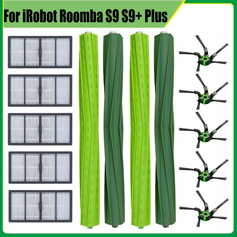 Premium Replacement Dust Bag and Side Brush Set with HEPA Filter for Robot Vacuum Cleaners