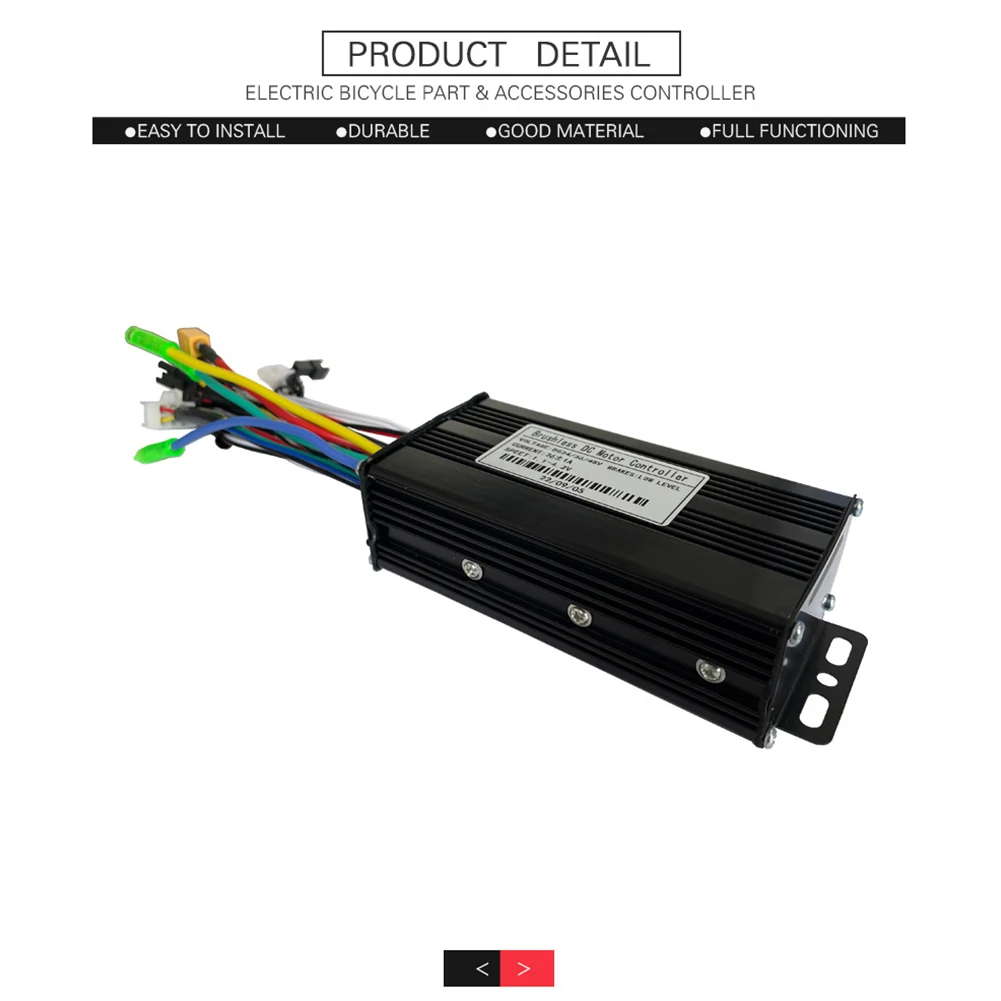 Controller brushless a onda sinusoidale JN 36/48V 26A 500/750W SM a tre modalità per biciclette elettriche, tricicli, e-bike e scooter elettrici. - immagine 4