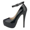 Women's Sexy Pumps Stilettos 14cm Concise Buckle Supper High Heels Fashion Ankle Strap Catwalk Party Wedding Shoes Large Size 44 3