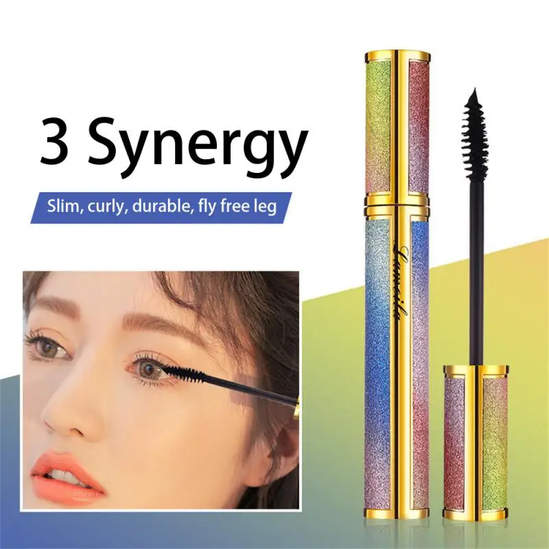 

Waterproof Mascara Sweatproof Nonblooming Long Curled Long Encrypted Natural No Lasting Natural Long Mascara Thick Curle Makeup