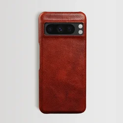 Premium Aesthetic Vintage Genuine Leather Phone Case - Business Edition for Google Pixel 11 (Brown 5603)