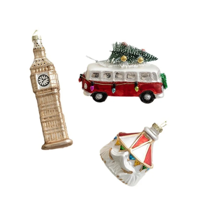 Christmas Glass Ornament Merry Christmas Decorations for Home Xmas Tree Ornament Navidad Noel Kids Gift Happy New Year christmas decorations
