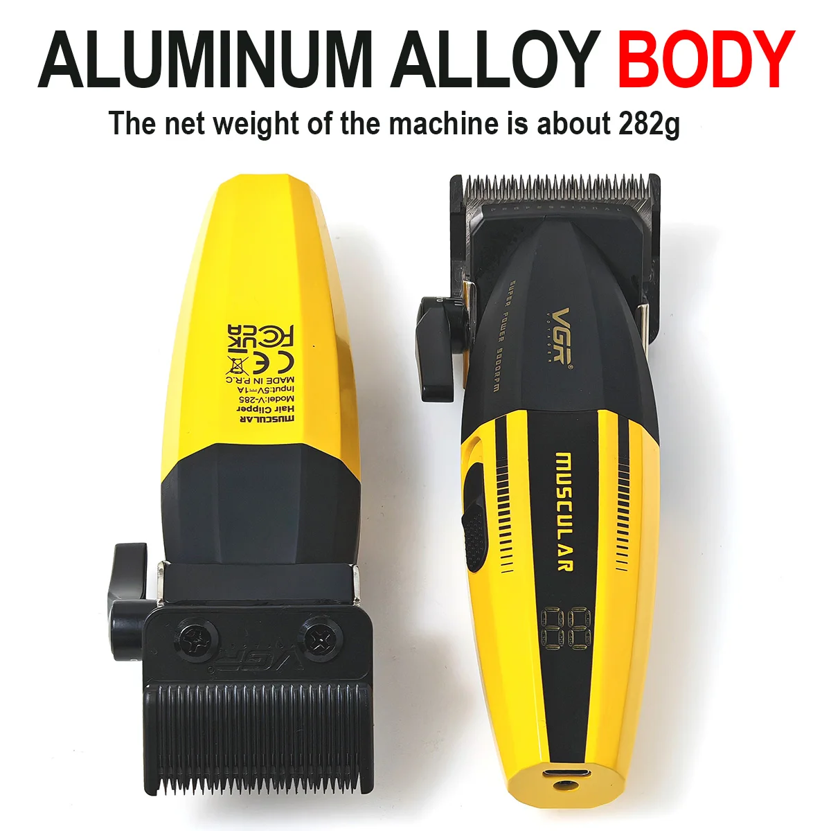 VGR MUSCULAR バリカン イエロー/ブラックPROFESSIONAL VGR MUSCULAR バリカン イエロー/ブラックPROFESSIONAL VGR MUSCULAR